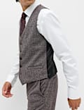 Gilet de costume &agrave; petits carreaux