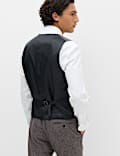 Gilet de costume &agrave; petits carreaux