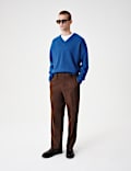 Regular Fit Twill Stretch Suit Trousers