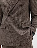 Tailored Fit Textured Stretch Suit Jacket