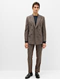 Tailored Fit Textured Stretch Suit Jacket