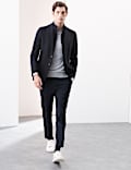 Cotton Rich Knitted Blazer with Gilet