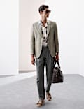Tailored Fit Italian Linen Blend Twill Blazer