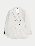 Tailored Fit Linen Blend Twill Blazer