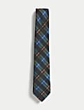 Check Wool Rich Tie