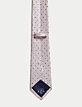 Pure Silk Polka Dot Tie