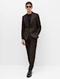 Veste de smoking extensible coupe ajust&eacute;e