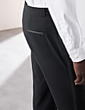 Tailored Fit Wool Blend Tuxedo Trousers