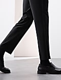 Tailored Fit Wool Blend Tuxedo Trousers