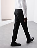Tailored Fit Wool Blend Tuxedo Trousers