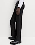 Pantalon de smoking coupe ajustée à texture brillante