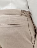 Tailored Fit Satin Trim Tuxedo Trousers
