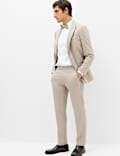 Tailored Fit Satin Trim Tuxedo Trousers