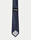 Slim Herringbone Italian Pure Silk Tie
