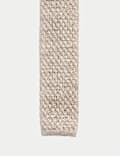 Cravate en maille de lin