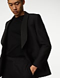 Regular Fit British Pure Wool Tuxedo Jacket