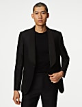 Regular Fit British Pure Wool Tuxedo Jacket