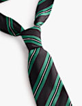 Striped Jacquard Pure Silk Tie