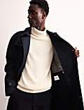 Cotton Rich Padded Trench Coat with Wool
