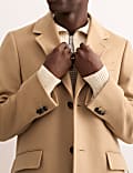 Italian Wool & Cashmere Blend Revere Coat