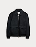 Wool Rich Bomber Jacket