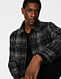 Checked Button-through Jacket