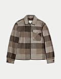 Check Zip Up Jacket