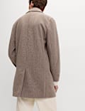 Wool Blend Double Collar Overcoat