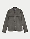 Suede Bomber Jacket