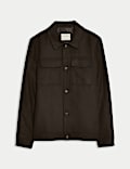 Faux Suede Overshirt