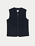 Pure Cotton Quilted Gilet with Stormwear™