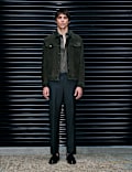 Veste style camionneur en daim