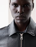 Leather Harrington Jacket