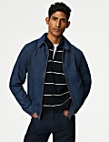 Harrington-Jacke aus Denim