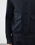 Cotton Linen Blend Bomber