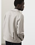 Cotton Rich Harrington Jacket with Linen