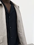 Cotton Rich Harrington Jacket with Linen