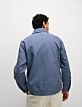 Cotton Rich Canvas Harrington Jacket