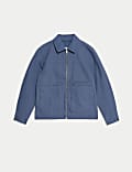 Cotton Rich Canvas Harrington Jacket
