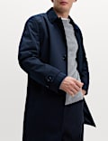 Cotton Blend Car Coat Mac