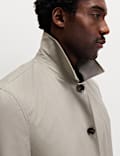 Cotton Blend Car Coat Mac
