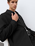 Textured Harrington Jacket