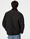 Cotton Blend Harrington Jacket with Stormwear™