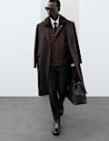 Faux Shearling Collar Jacket