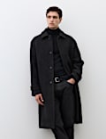 Wool Blend Boucle Car Coat