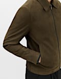 Chaqueta Harrington de piel