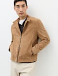 Suede Cafe Racer Jacket