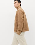 Suede Cafe Racer Jacket