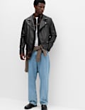 Faux Leather Biker Jacket