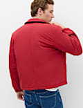 Zip Through Padded Harrington Jacket